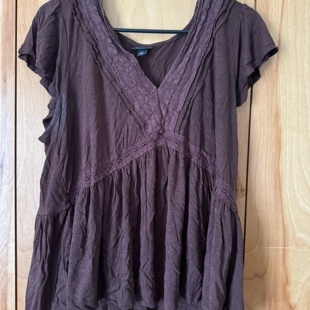 Torrid Chocolate Brown Blouse